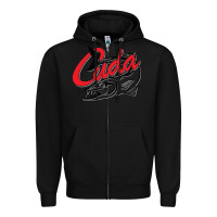 Black bara cuda Zipper Hoodie - artisFamous