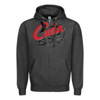 Charcoal Heather bara cuda Zipper Hoodie - artisFamous