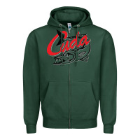 Sports Green bara cuda Zipper Hoodie - artisFamous