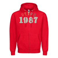 Retro 1987 Zipper Hoodie | Teevron