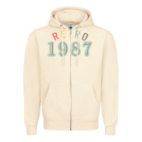 Sandshell Retro 1987 Zipper Hoodie - artisFamous