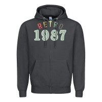 Smoke Retro 1987 Zipper Hoodie - artisFamous