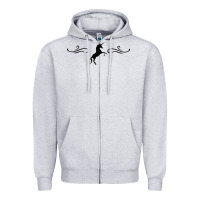 Heather Grey unicorn Zipper Hoodie - artisFamous