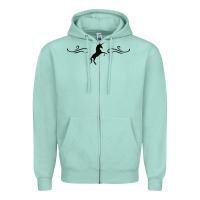 Seafoam unicorn Zipper Hoodie - artisFamous