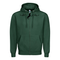 Sports Green unicorn Zipper Hoodie - artisFamous