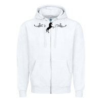 White unicorn Zipper Hoodie - artisFamous