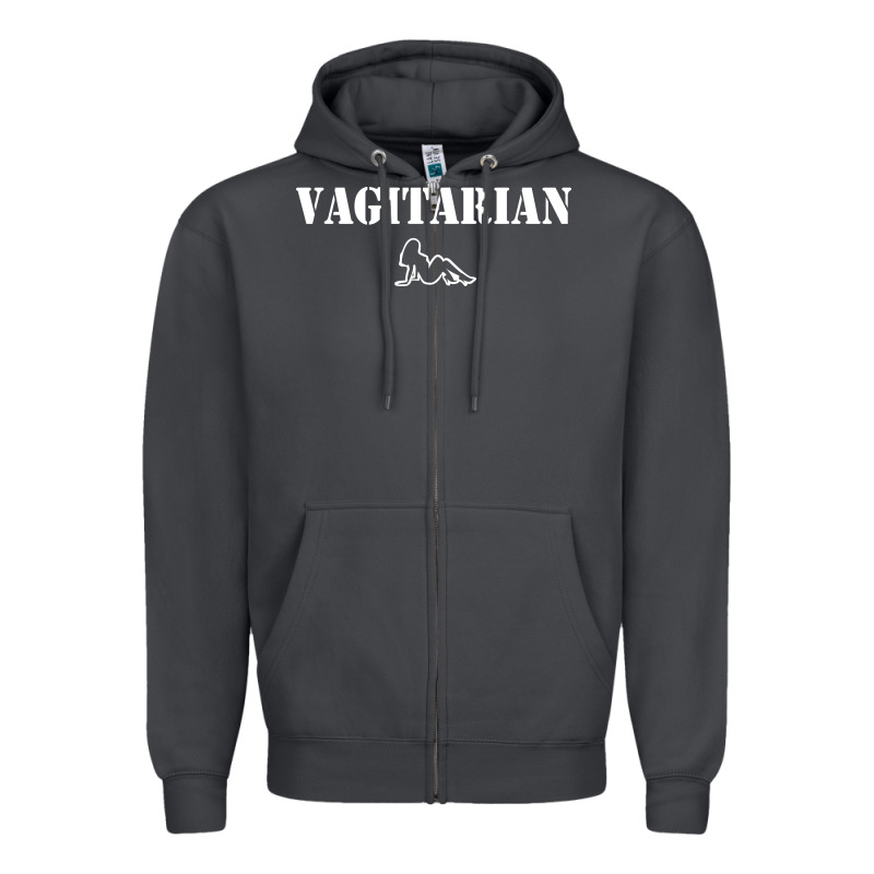 Vagitarian Zipper Hoodie by artisFamous | Teevron