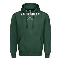 Sports Green vagitarian Zipper Hoodie - artisFamous