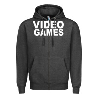 Charcoal Heather video games Zipper Hoodie - artisFamous