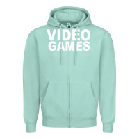 Seafoam video games Zipper Hoodie - artisFamous