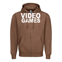 Chestnut video games Zipper Hoodie - artisFamous