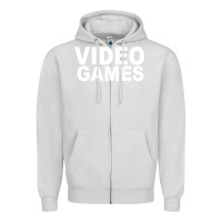 Dove Grey video games Zipper Hoodie - artisFamous