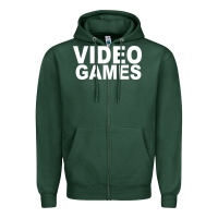 Sports Green video games Zipper Hoodie - artisFamous