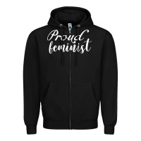 Black Proud feminist Zipper Hoodie - artisFamous