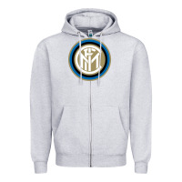 Heather Grey Inter Zipper Hoodie - artisFamous