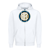White Inter Zipper Hoodie - artisFamous