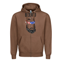 Chestnut beer'd funny Zipper Hoodie - artisFamous