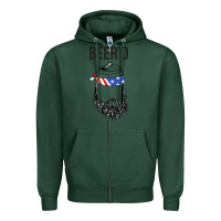 Sports Green beer'd funny Zipper Hoodie - artisFamous