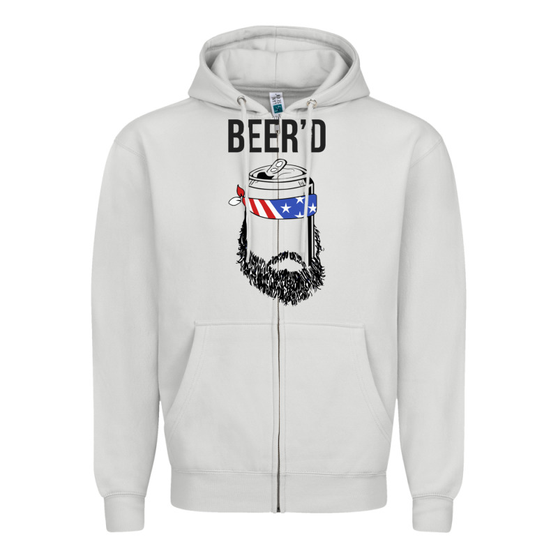 Beer'd Funny Zipper Hoodie by artisFamous | Teevron