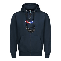 Navy beer'd funny Zipper Hoodie - artisFamous