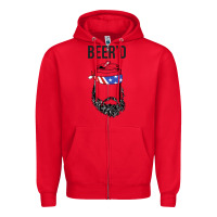 Red beer'd funny Zipper Hoodie - artisFamous