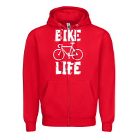 Red bike life Zipper Hoodie - artisFamous