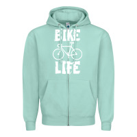 Seafoam bike life Zipper Hoodie - artisFamous