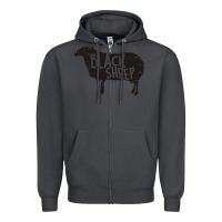 Smoke black sheep silhouette Zipper Hoodie - artisFamous