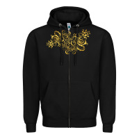 Black Gold2 Zipper Hoodie - artisFamous