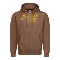 Chestnut Gold2 Zipper Hoodie - artisFamous