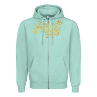 Seafoam Gold2 Zipper Hoodie - artisFamous