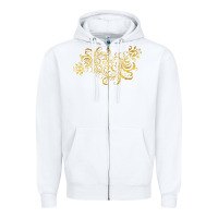 White Gold2 Zipper Hoodie - artisFamous