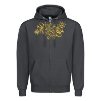 Smoke Gold2 Zipper Hoodie - artisFamous