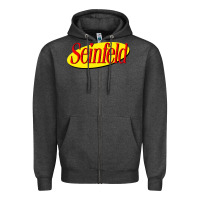 Charcoal Heather new seinfeld Zipper Hoodie - artisFamous