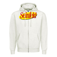 Oatmeal Heather new seinfeld Zipper Hoodie - artisFamous
