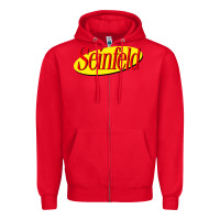 Red new seinfeld Zipper Hoodie - artisFamous
