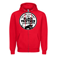 Red oakland california 1966 black panther party Zipper Hoodie - artisFamous