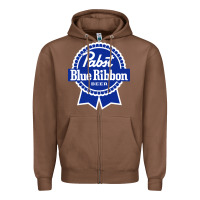 Chestnut pabst blue ribbon Zipper Hoodie - artisFamous