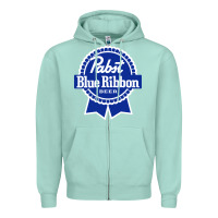 Seafoam pabst blue ribbon Zipper Hoodie - artisFamous
