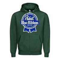 Sports Green pabst blue ribbon Zipper Hoodie - artisFamous