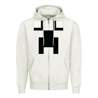 Oatmeal Heather Creeper Squad Zipper Hoodie - artisFamous