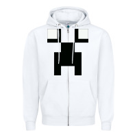 White Creeper Squad Zipper Hoodie - artisFamous