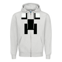 Dove Grey Creeper Squad Zipper Hoodie - artisFamous