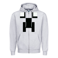 Heather Grey Creeper Squad Zipper Hoodie - artisFamous