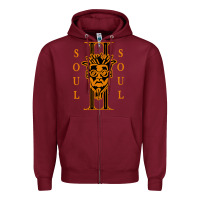 Burgundy soul ii Zipper Hoodie - artisFamous