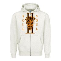 Oatmeal Heather soul ii Zipper Hoodie - artisFamous