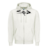 Oatmeal Heather staind Zipper Hoodie - artisFamous
