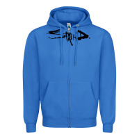 True Royal staind Zipper Hoodie - artisFamous