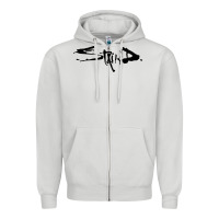 Dove Grey staind Zipper Hoodie - artisFamous