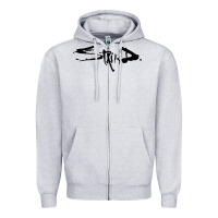 Heather Grey staind Zipper Hoodie - artisFamous